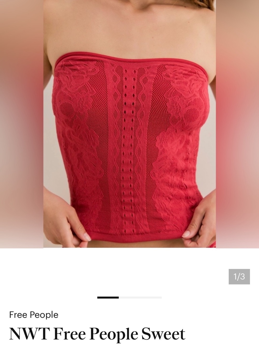 NWT free people tube top